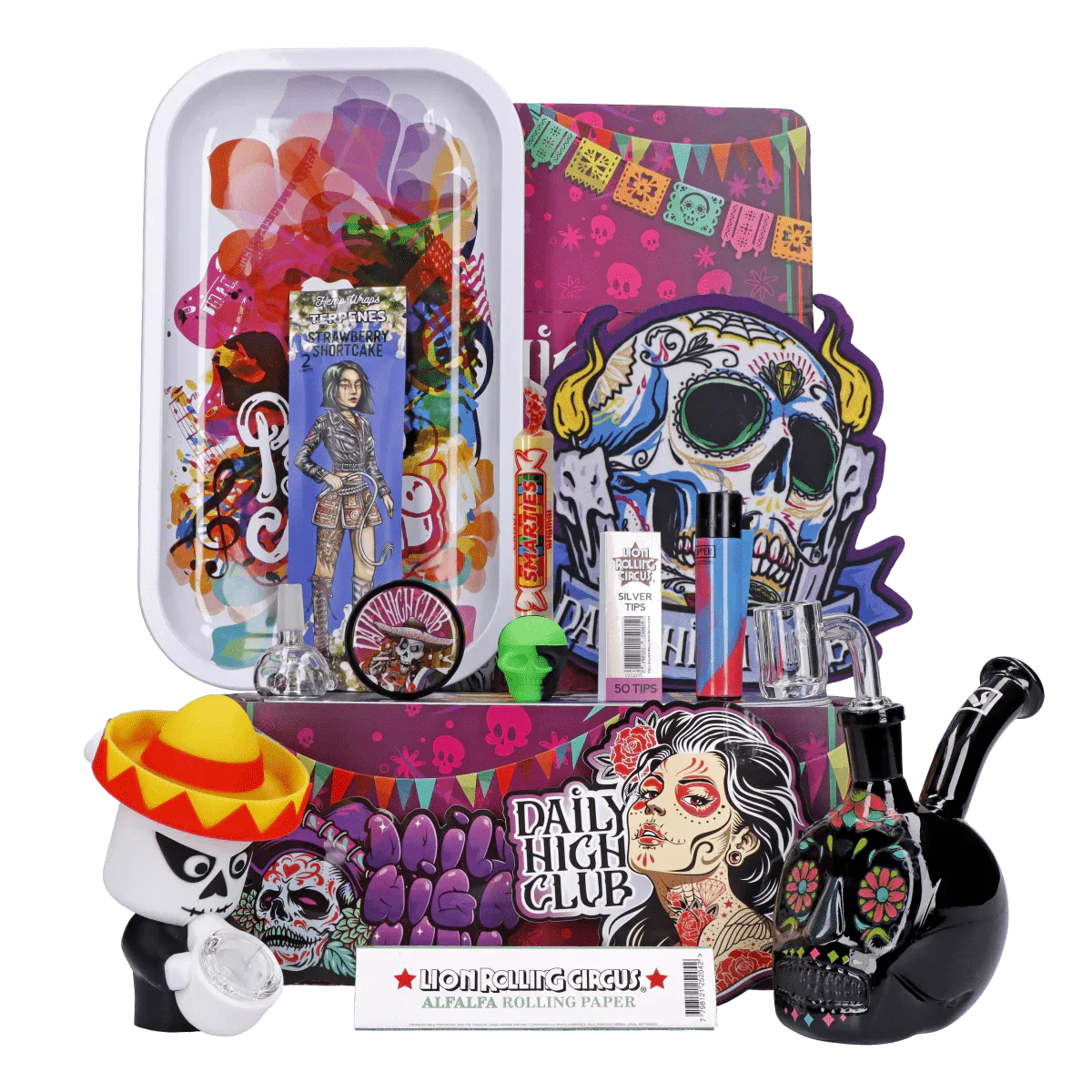 The El Primo Daily High Club Black Skull Smoking Box for October 2023 Best Sales Price - Bundles