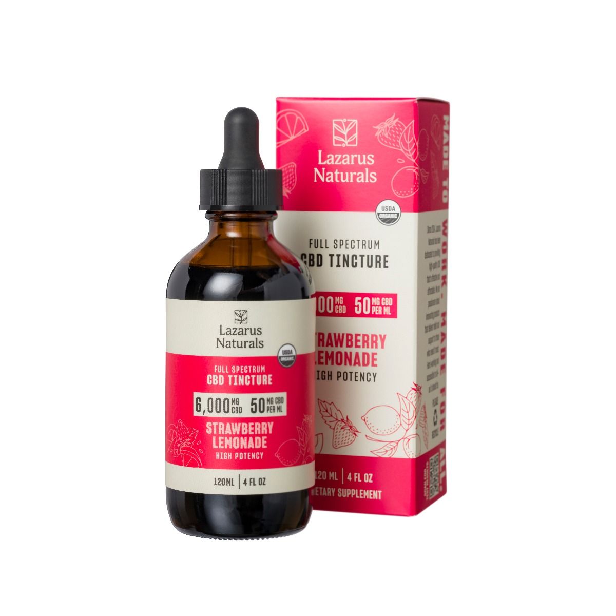 Lazarus Naturals ORGANIC CBD TINCTURE, 50MG/ML