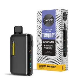 Tranquility Blend - 6000mg Vape Pen - Indica - 6ml - Blends by Fresh Best Price