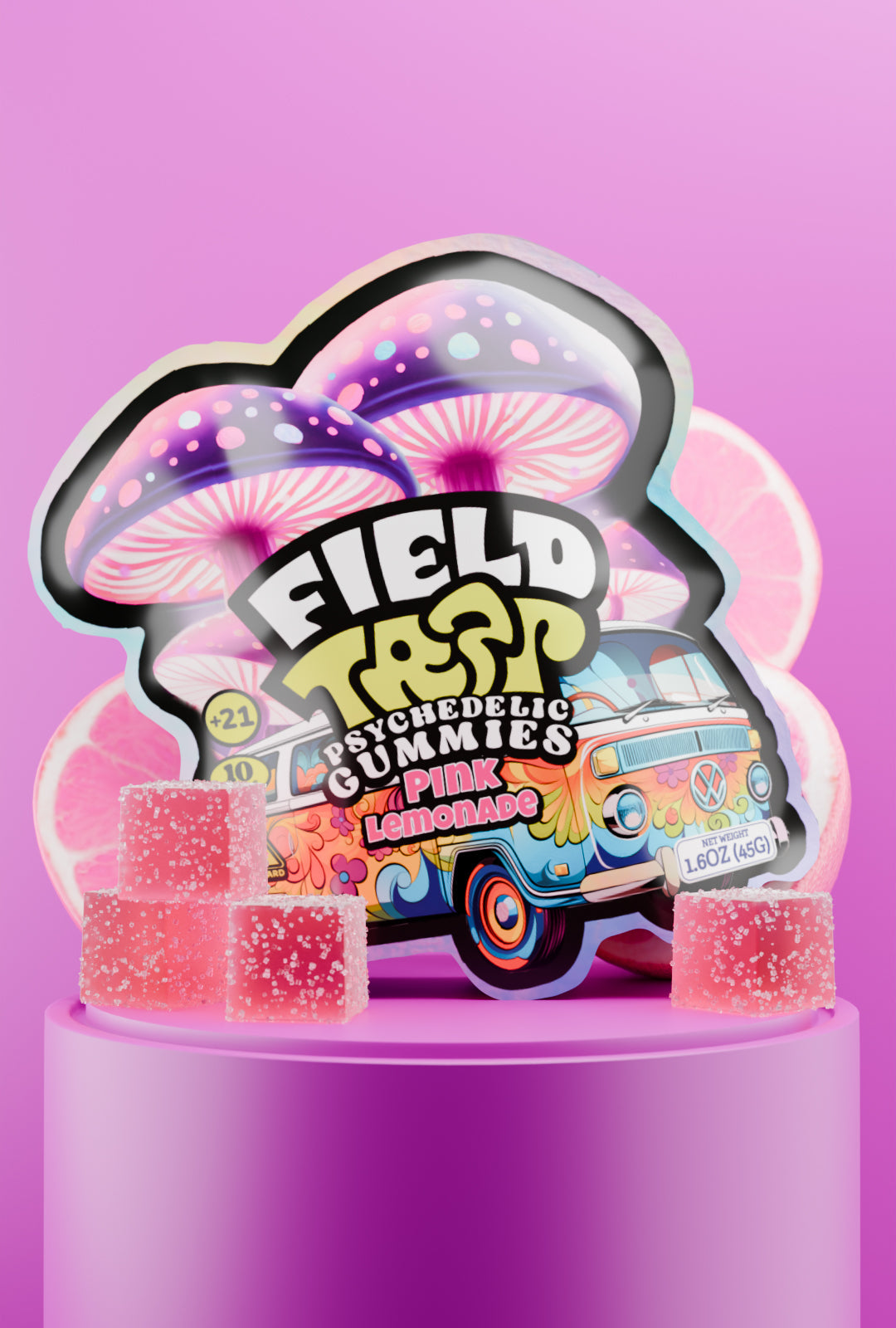 Pink Lemonade – Psychedelic Magic Mushroom Gummies