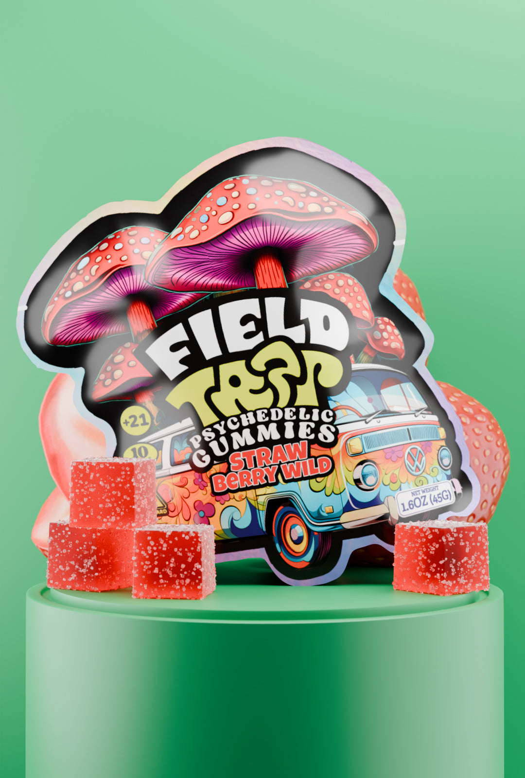 Strawberry Wild – Psychedelic Magic Mushroom Gummies