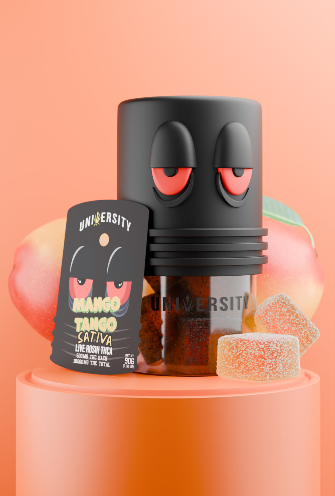 Mango Tango – THC Live Rosin Premium Gummies