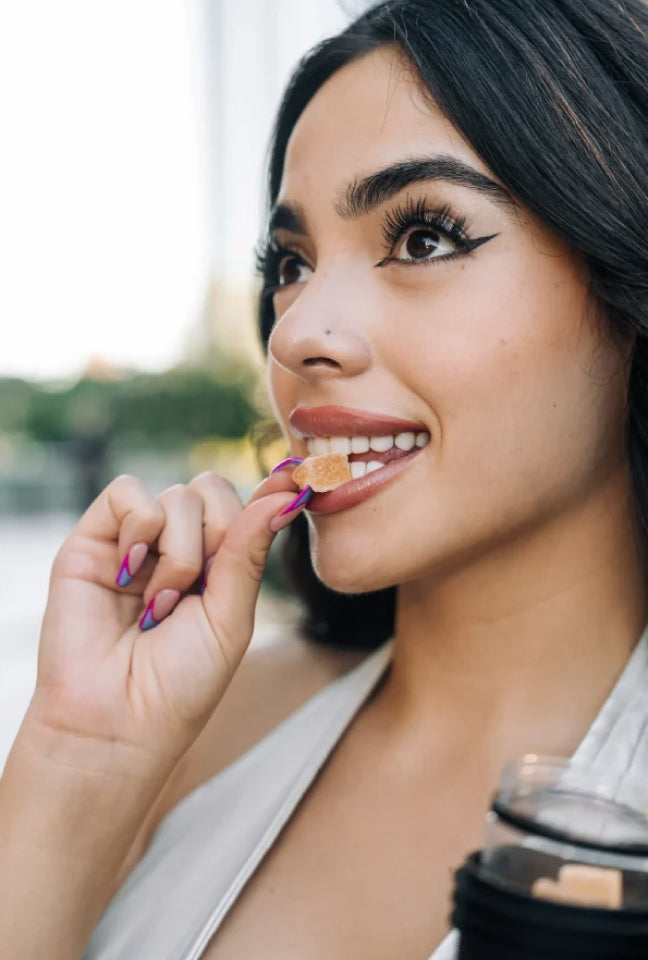 Peach Breeze – THC Live Rosin Premium Gummies