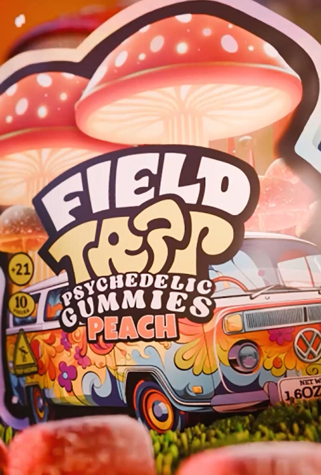 Peach – Psychedelic Magic Mushroom Gummies