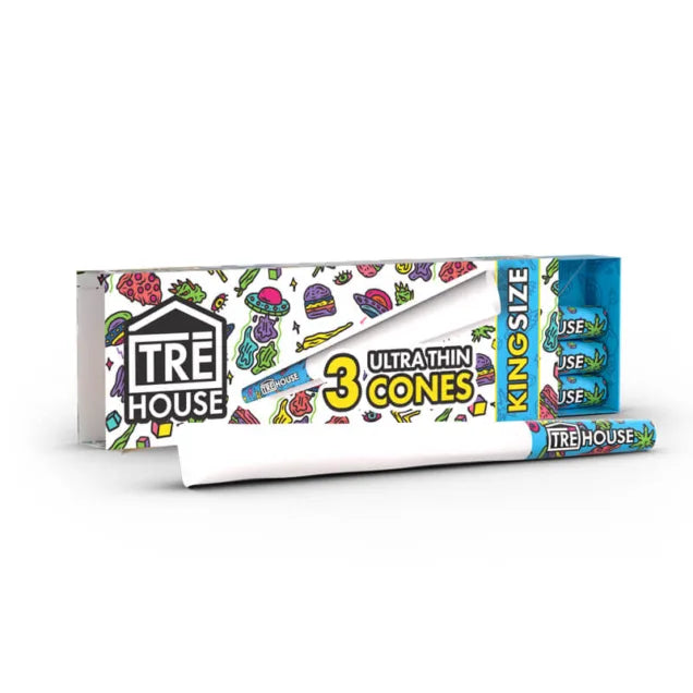 Tre House King-Size Slim Preroll Cones β 3ct β 4pk Bundle