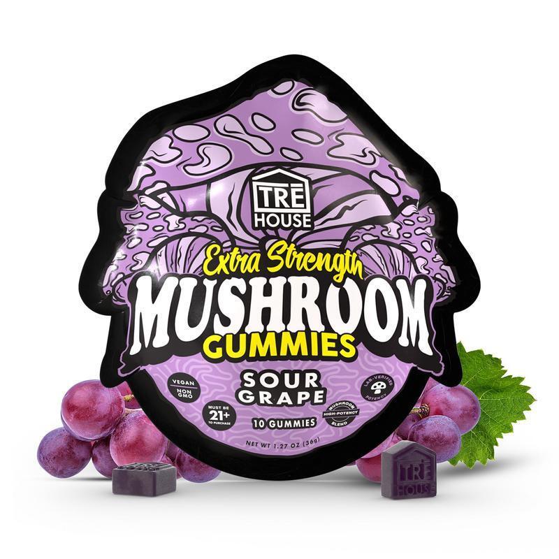 Mushroom Gummies Extra Strength- Trehouse