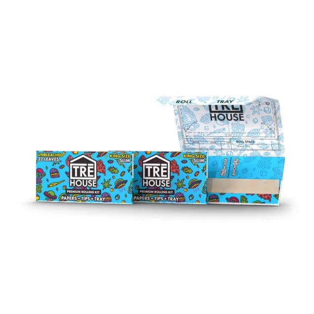Tre House Rolling Kits – King-Size Slim – 32ct – 3pk Bundle