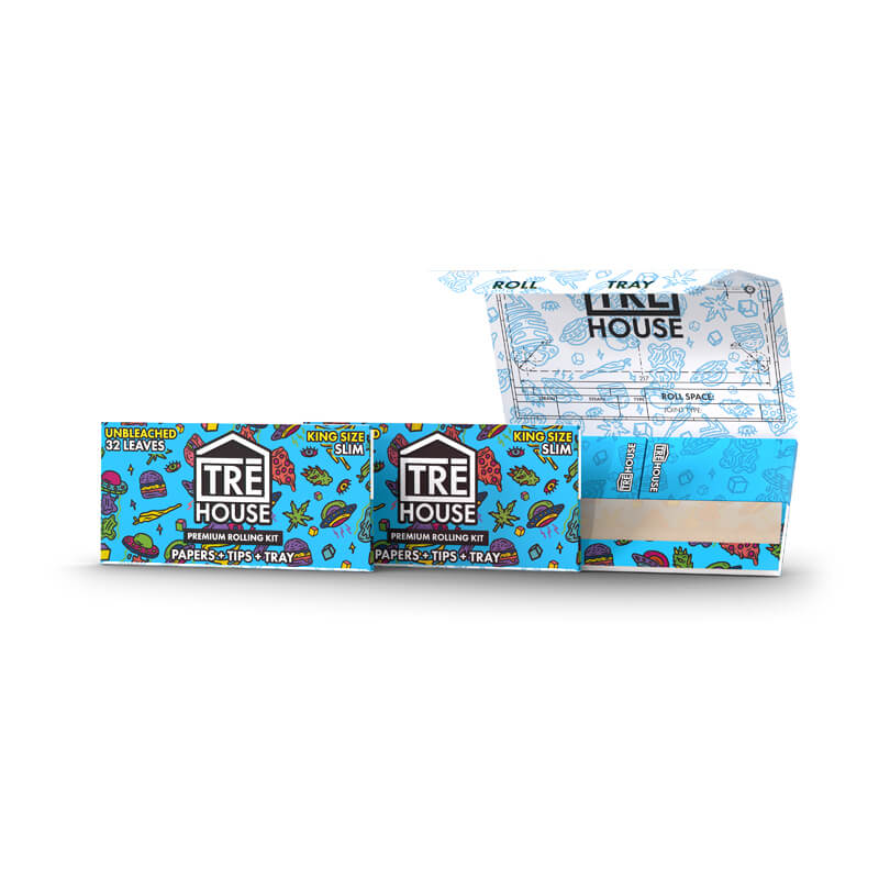 Tre House Rolling Kits – King-Size Slim – 32ct – 3pk Bundle