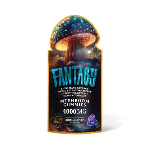 Trippy Hippy Mushroom Gummies - D8, D9, THCP Blend - Fantasy - 4000MG Best Price