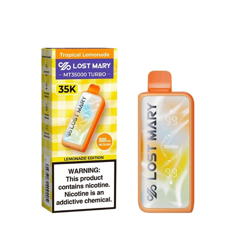 Lost Mary MT35000 Turbo Lemonade Edition Disposable Vape (18ml, 5%)