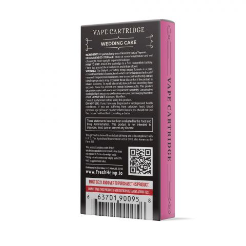Wedding Cake Cart - Delta 8 THC Fresh Brand 900MG Best Price