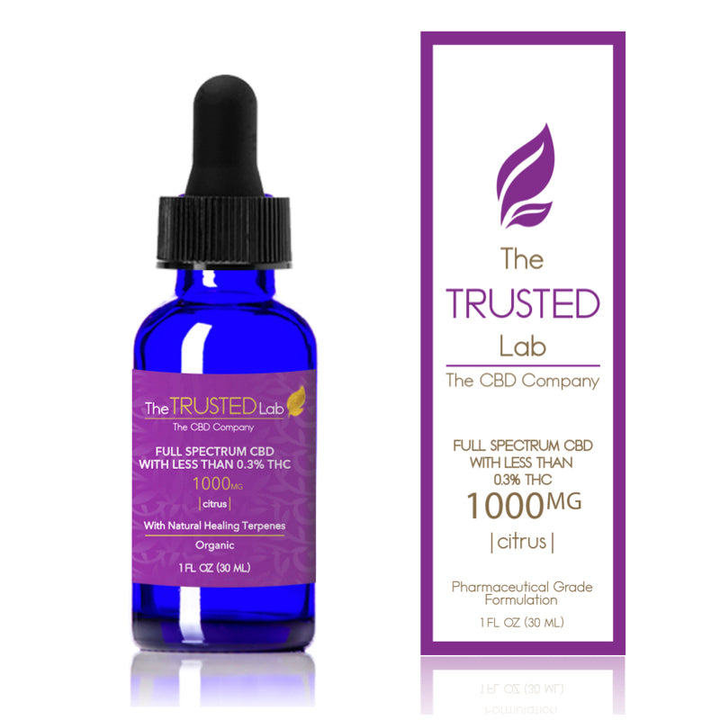 The Trusted Lab Full Spectrum CBD Oil with less than 0.3 THC Best Price