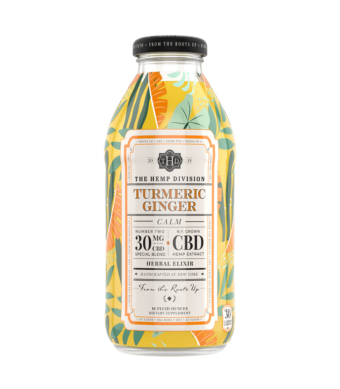 The Hemp Division Calm Case of 12 - Turmeric Ginger Honey - 30 MG Best Price