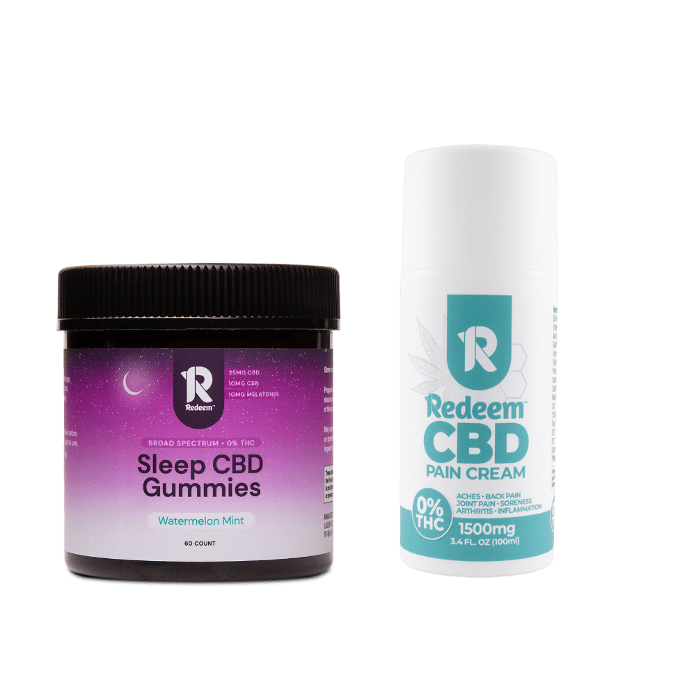 Redeem Sleep Gummies and Pain Cream Bundle Best Price