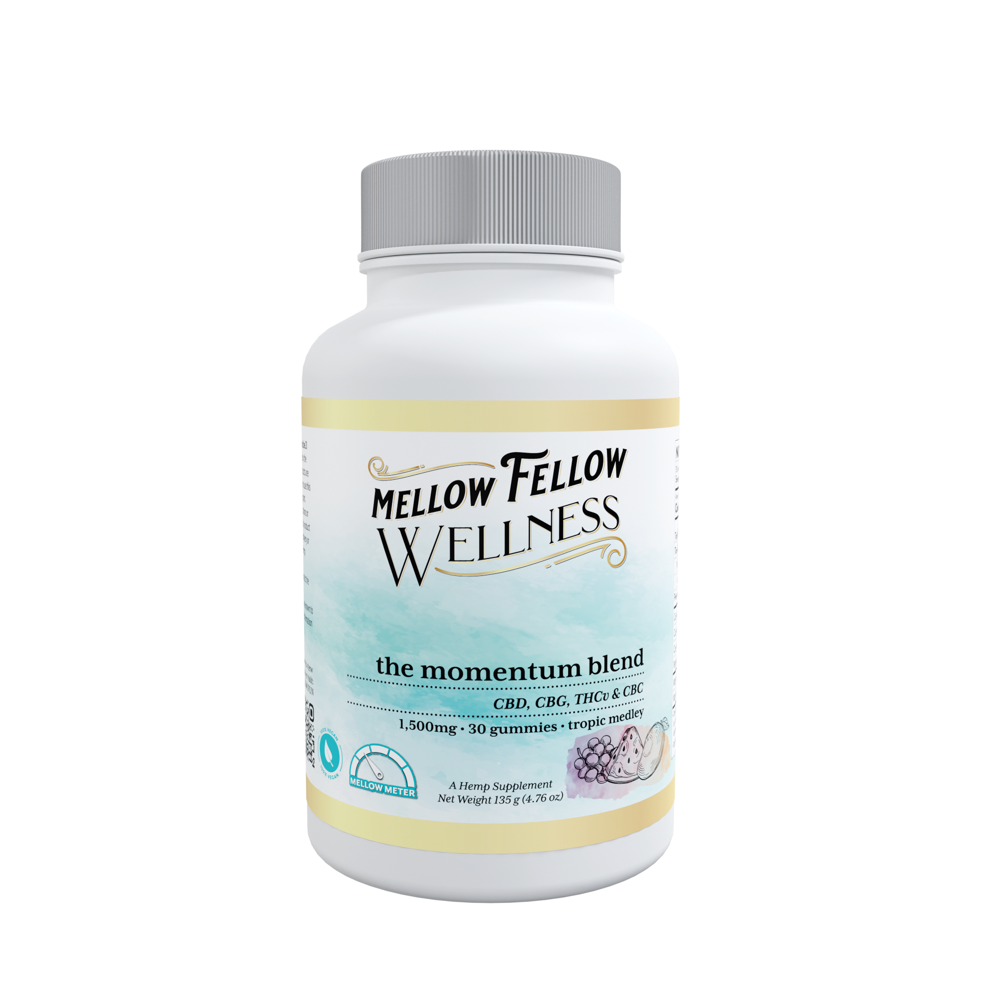 Mellow Fellow Wellness - Gummies - 1500mg - Momentum Blend - Tropic Medley Best Price