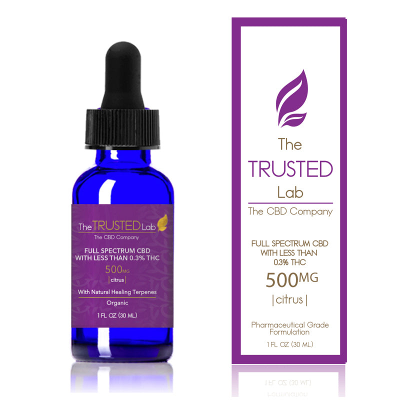 The Trusted Lab Full Spectrum CBD Oil with less than 0.3 THC Best Price