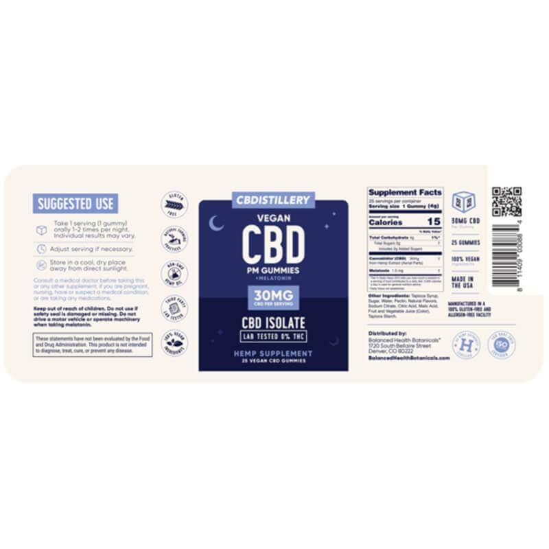 CBDistillery | Nighttime CBD Gummies 25 Count 30mg Best Price