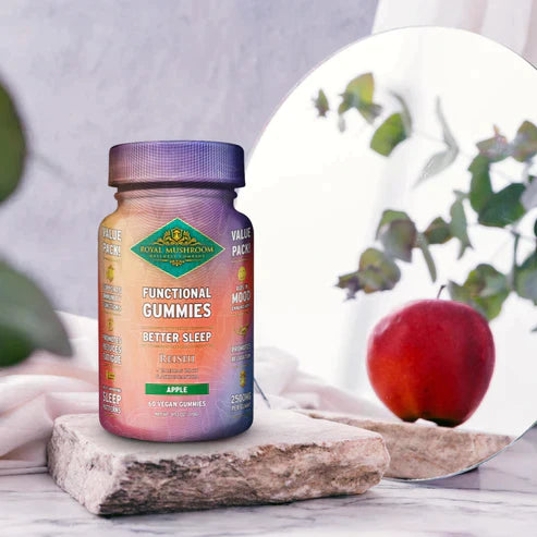 Royal Mushroom Better Sleep Reishi Gummies Apple Flavor Best Price