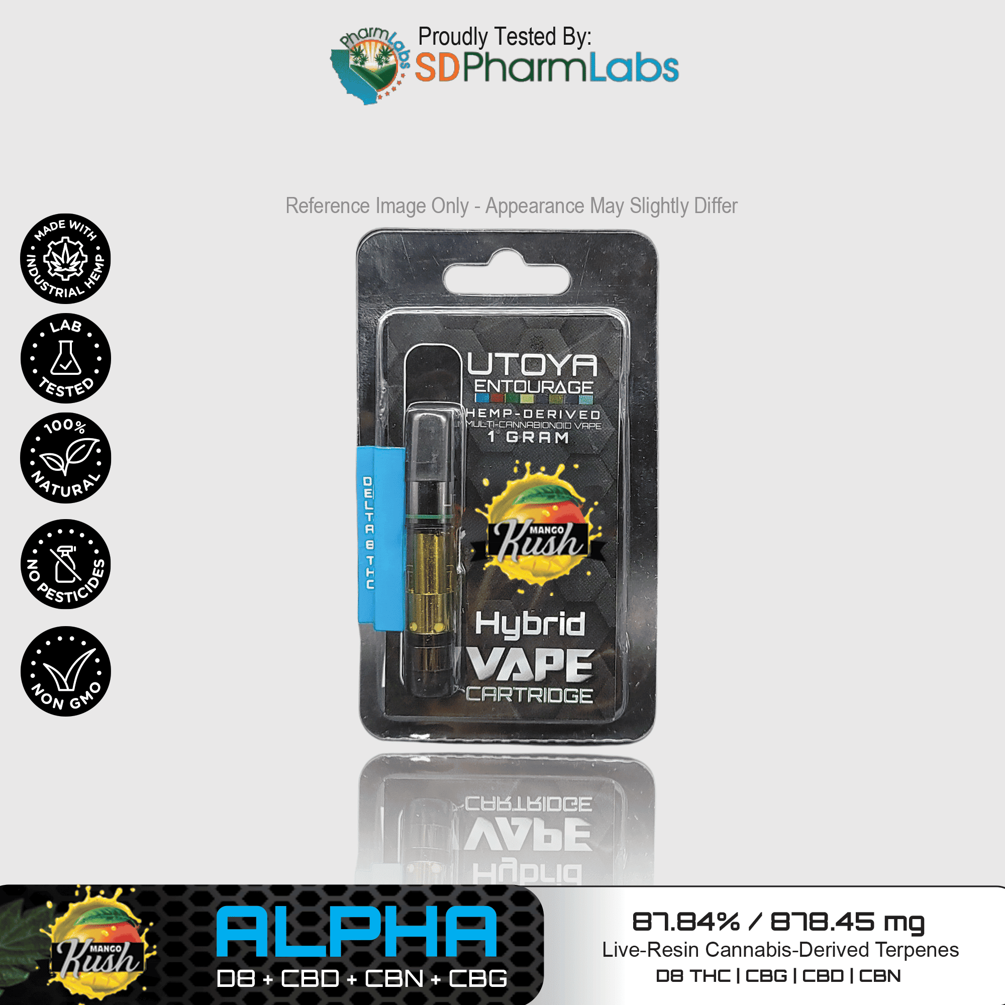 Utoya | Live Resin Delta 8 THC Vape Cartridge - 1g Best Price