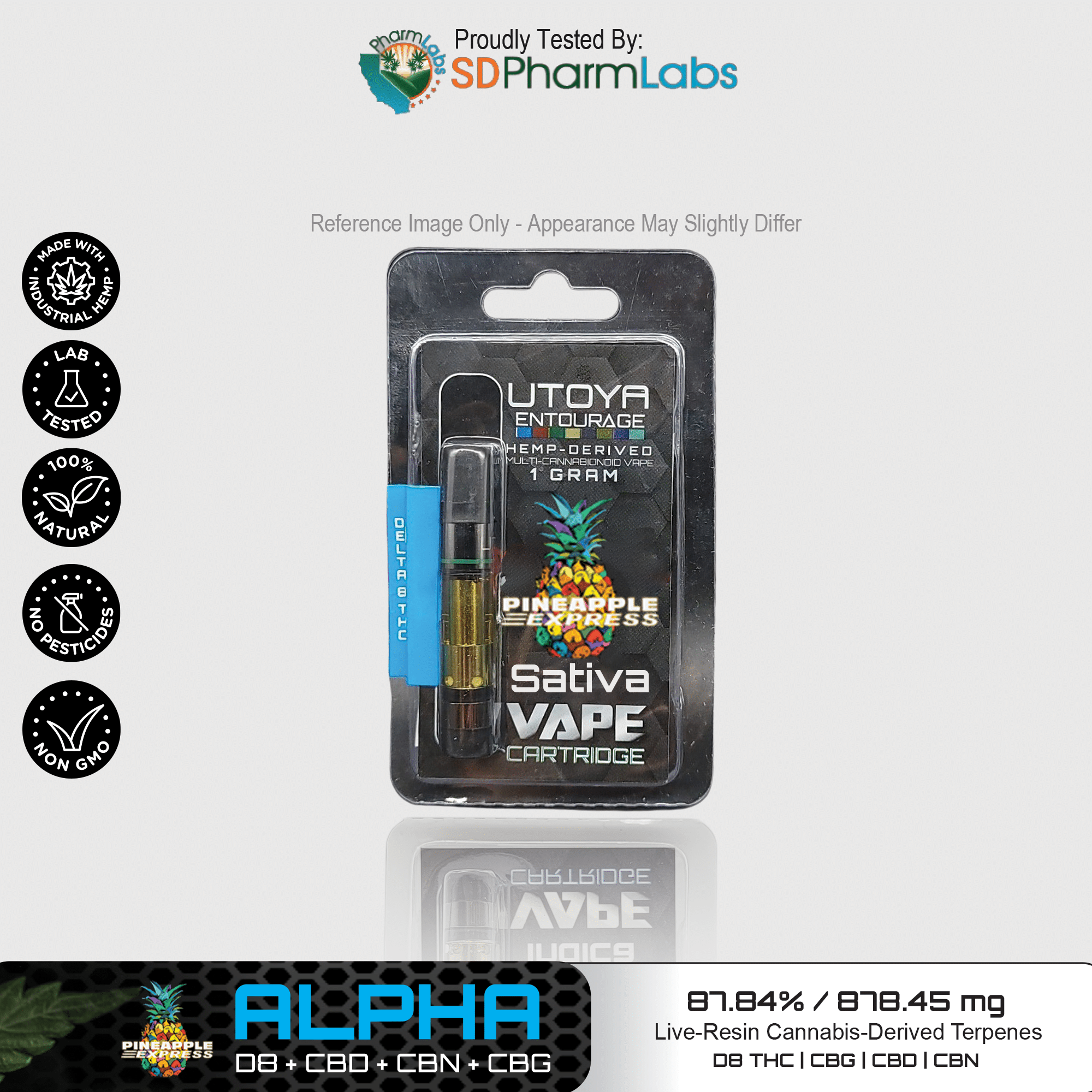 Utoya | Live Resin Delta 8 THC Vape Cartridge - 1g Best Price