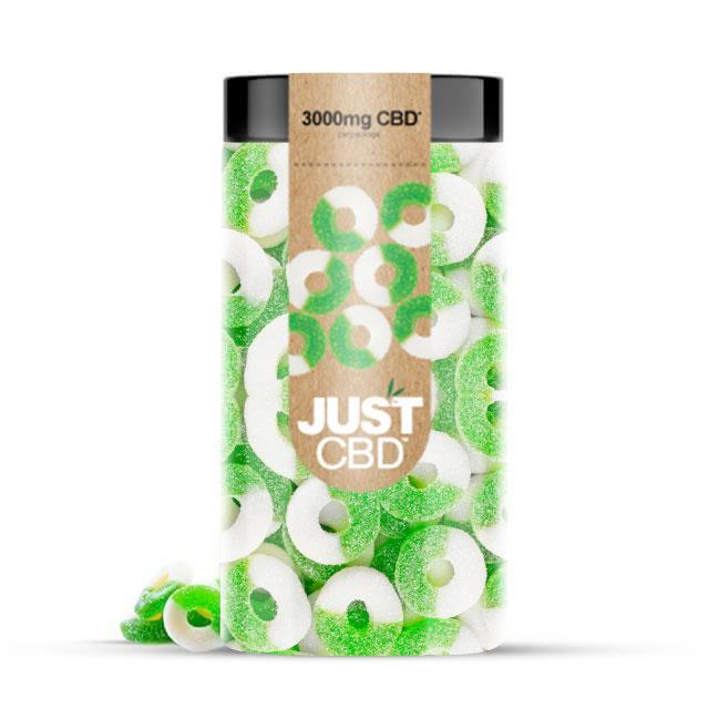 JustCBD Gummy Apple Rings 3000mg Best Price