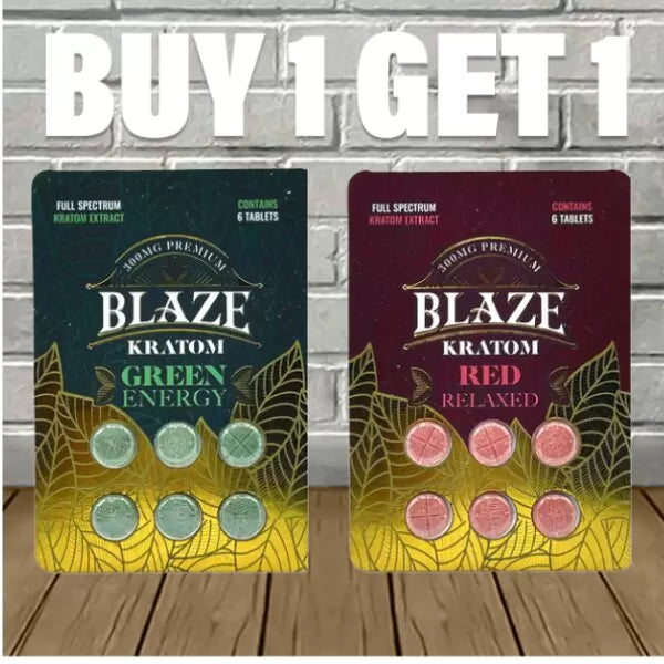 B1G1 Blaze Full Spectrum Kratom Extract Tablets Best Price