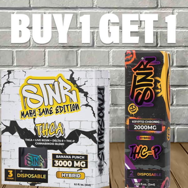 B1G1 STNR THCa + THCP + D8 Bundle Best Price