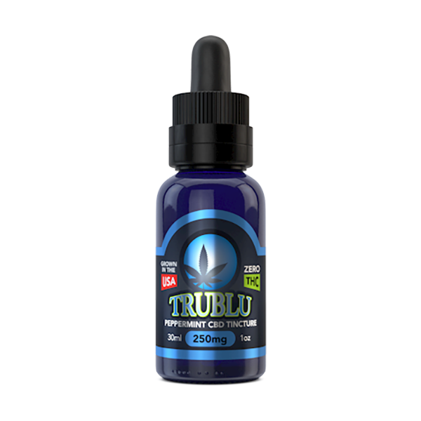 Blue Moon Hemp - Tru Blu Peppermint CBD Tincture 100mg - 3000mg - 30ml Best Price
