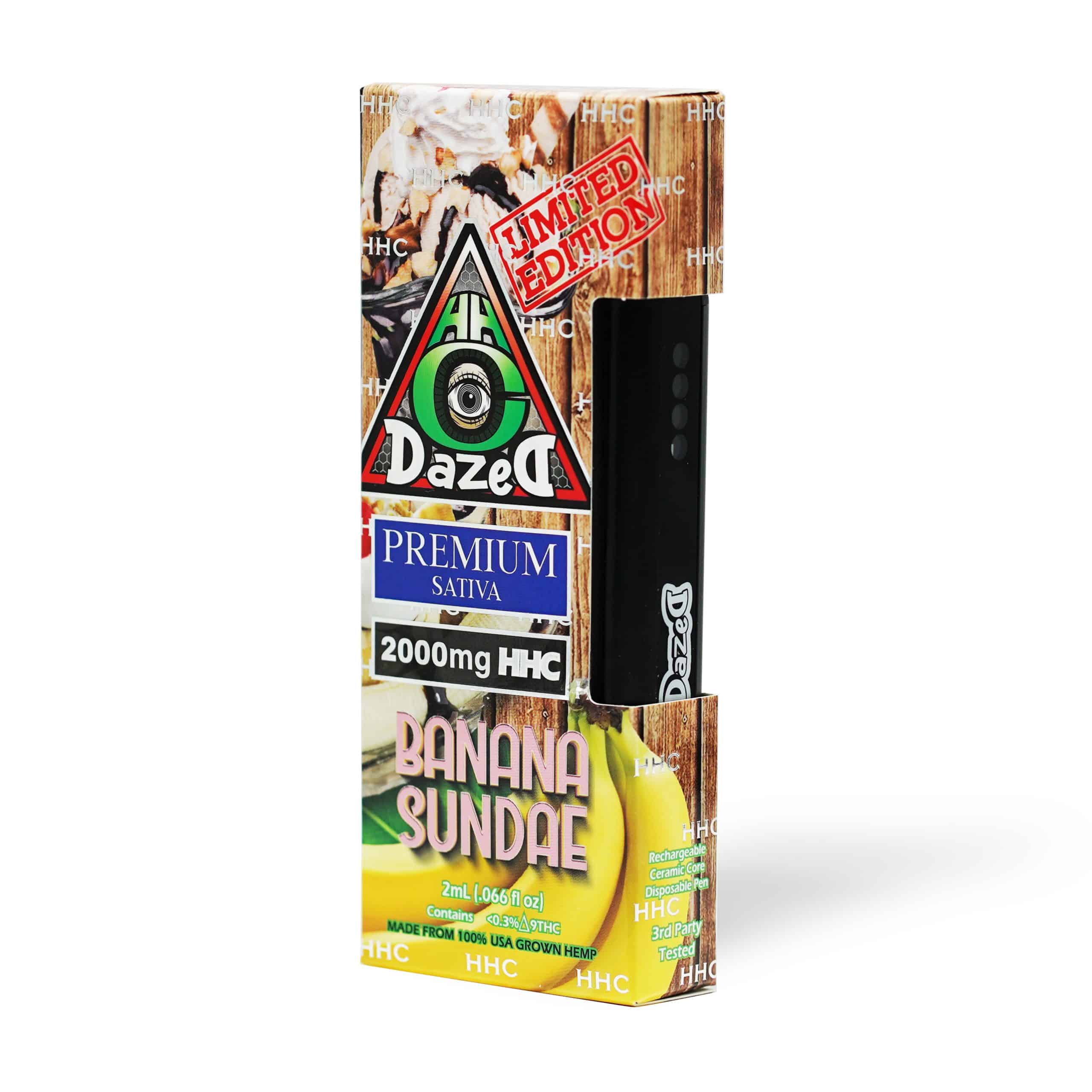DazeD8 Banana Sundae HHC Disposable (2g) Best Price