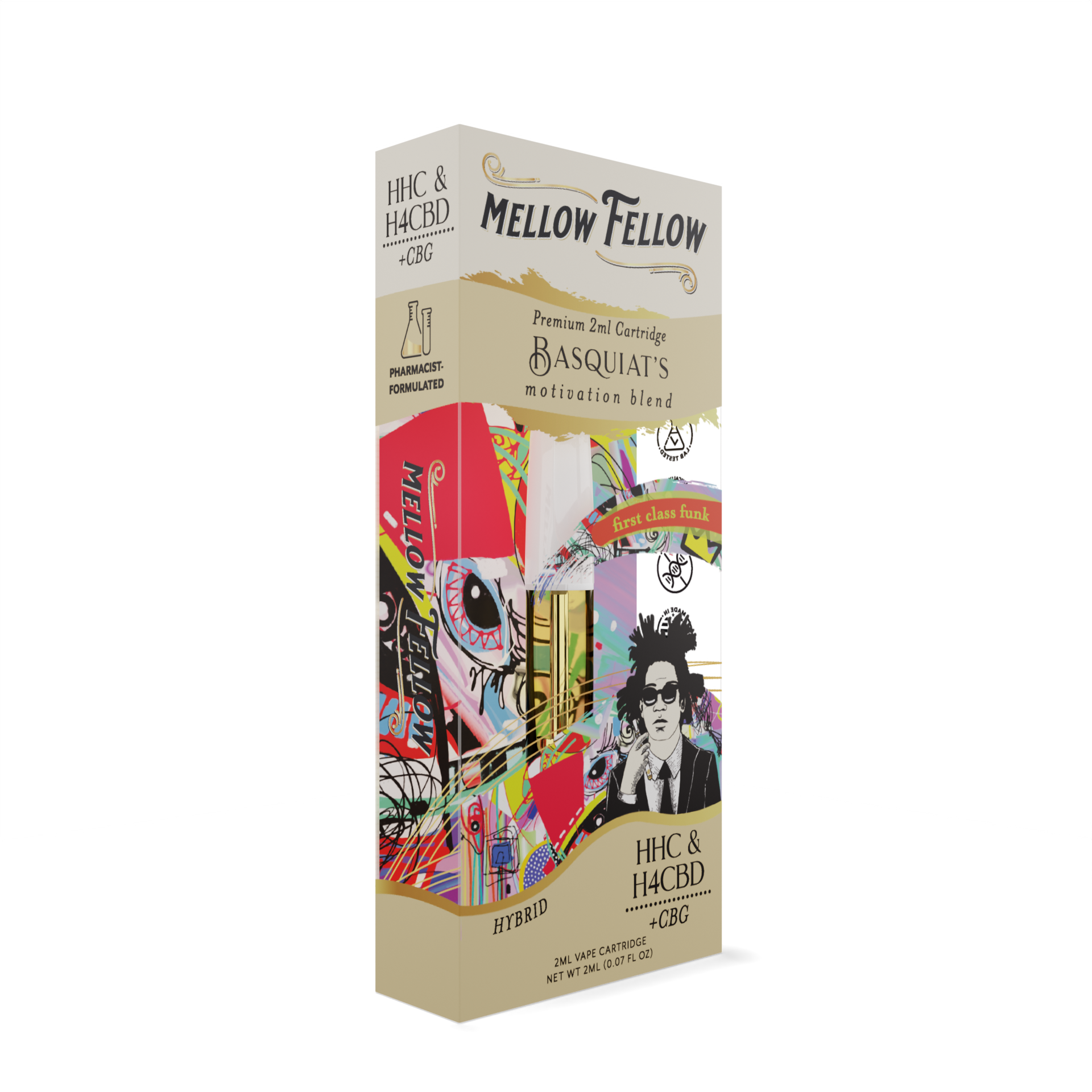 Mellow Fellow Basquiat's Motivation Blend 2ml Vape Cartridge First Class Funk Best Price