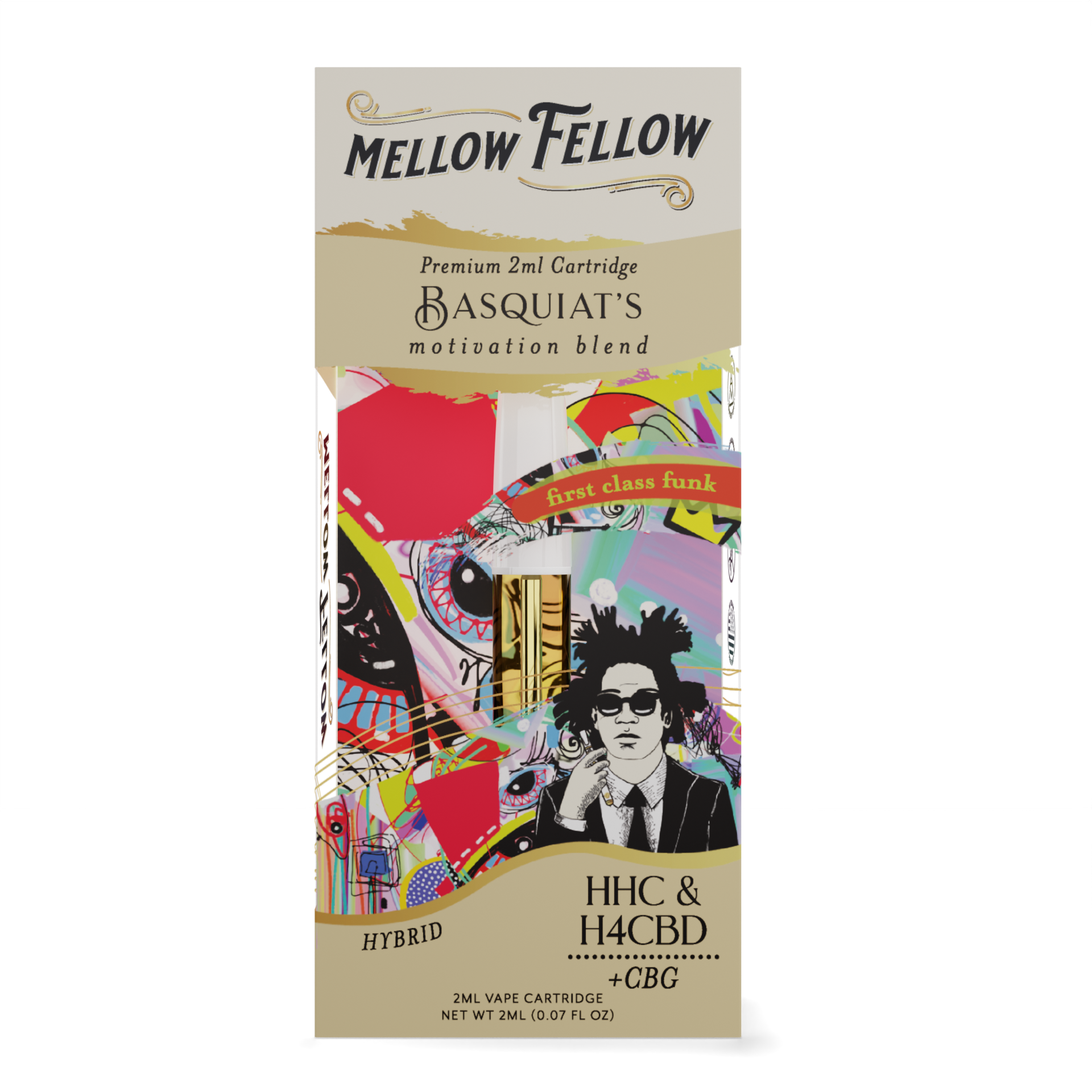 Mellow Fellow Basquiat's Motivation Blend 2ml Vape Cartridge First Class Funk Best Price