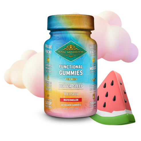 Royal Mushroom Better Sleep Kids Reishi Gummies Watermelon Flavor Best Price