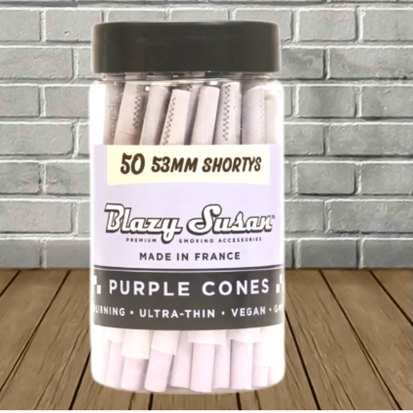 Blazy Susan 53mm Shortys Pre-Rolled Cones 50ct Jar Best Price