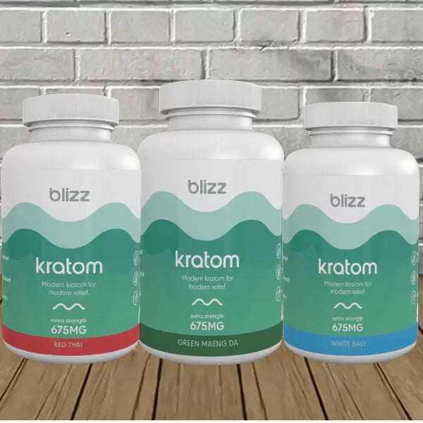 Blizz Kratom Extra Strength Premium Capsule Bottles Best Price
