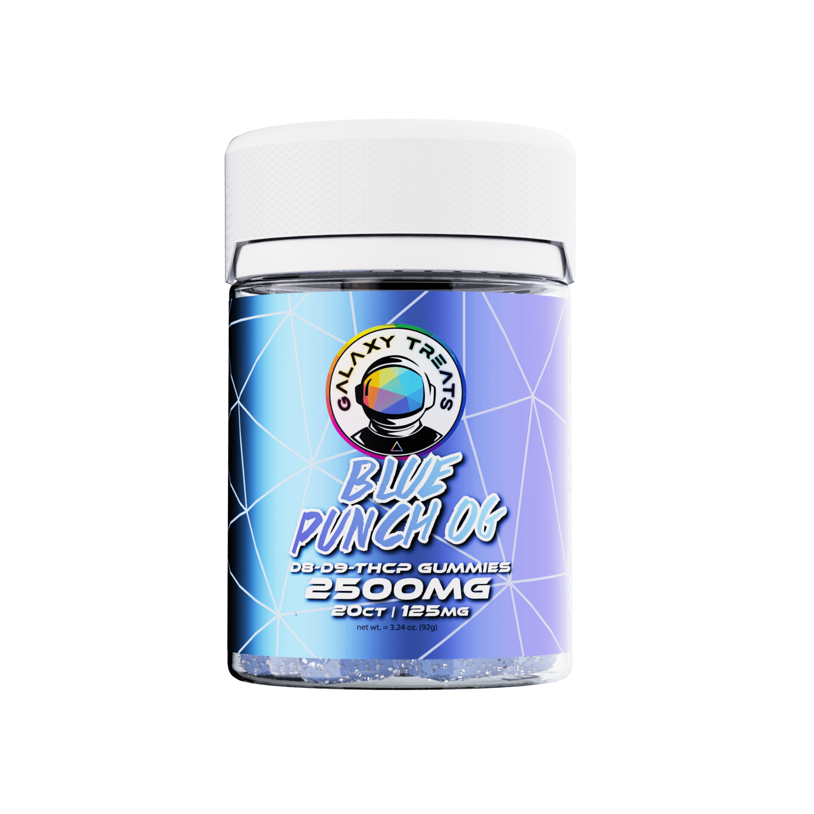 Galaxy Treats Blue Punch 2500mg D8 D9 THCP Gummies (20-CT) Best Price