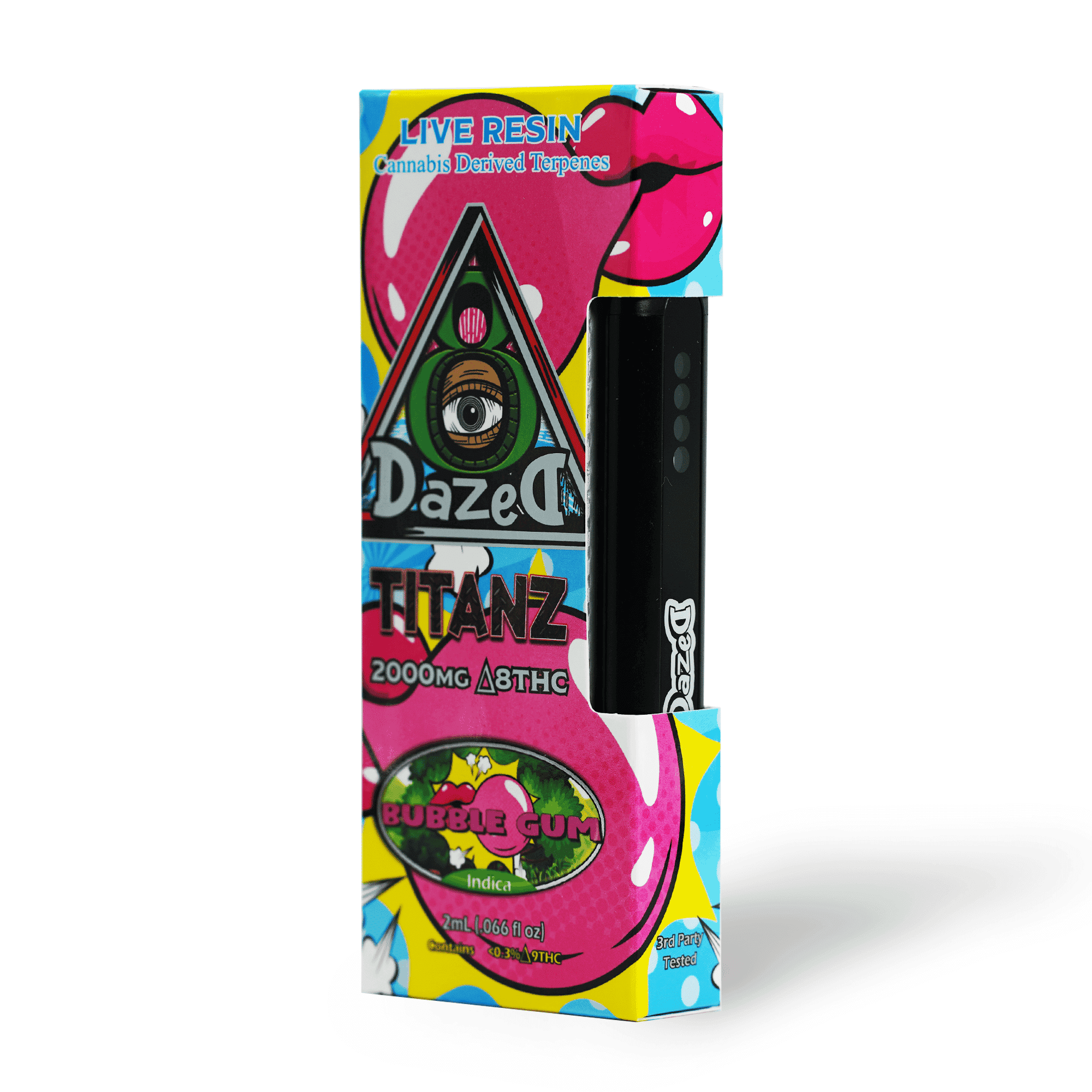 DazeD8 Bubble Gum Live Resin Delta 8 Disposable (2g) Best Price