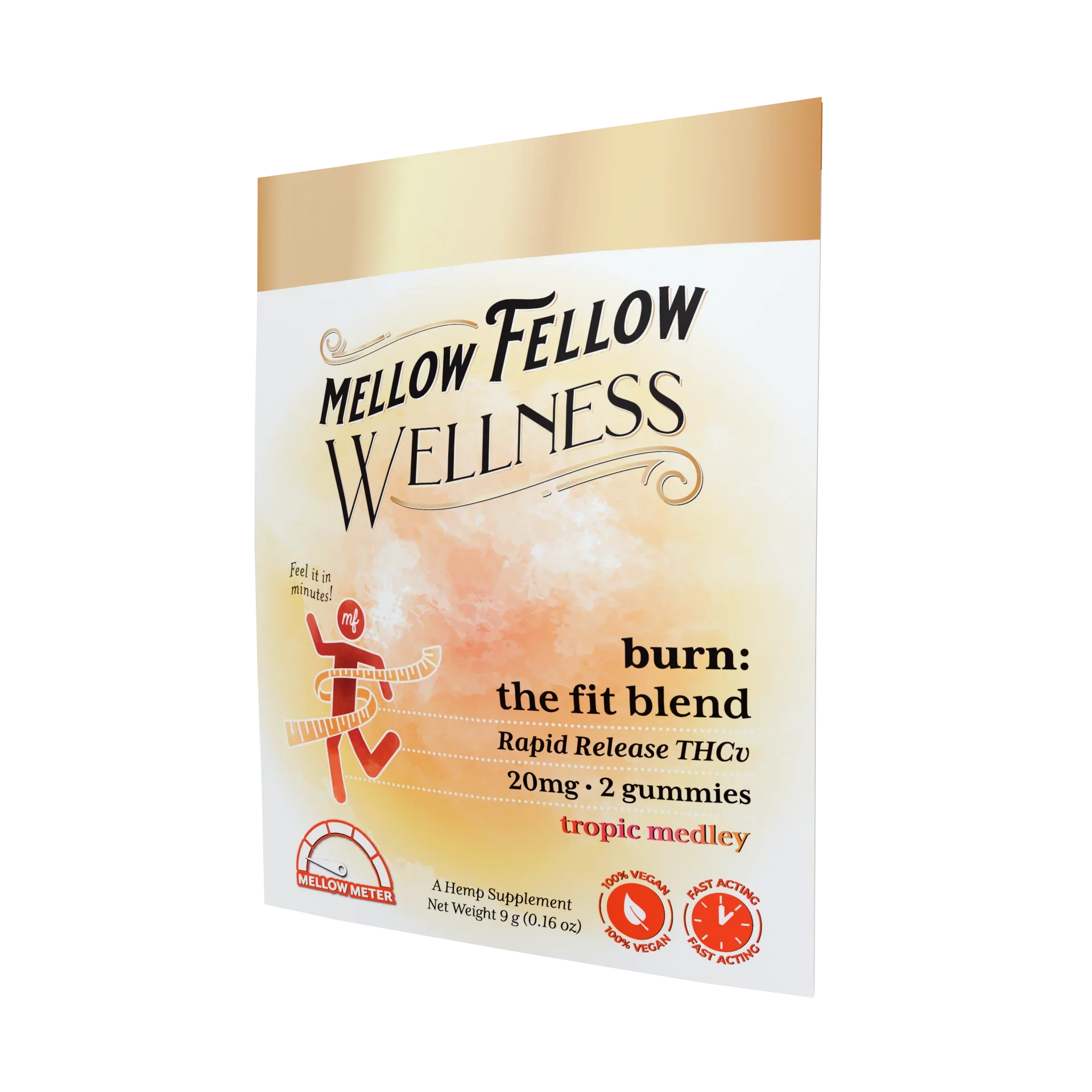 Mellow Fellow Wellness Gummies - Burn Blend - Tropic Medley - 20mg Best Price