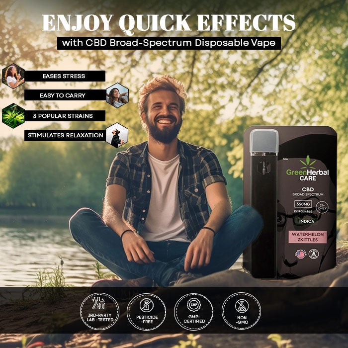 Green Herbal Care GHC CBD Broad Spectrum Disposable Vape Best Price