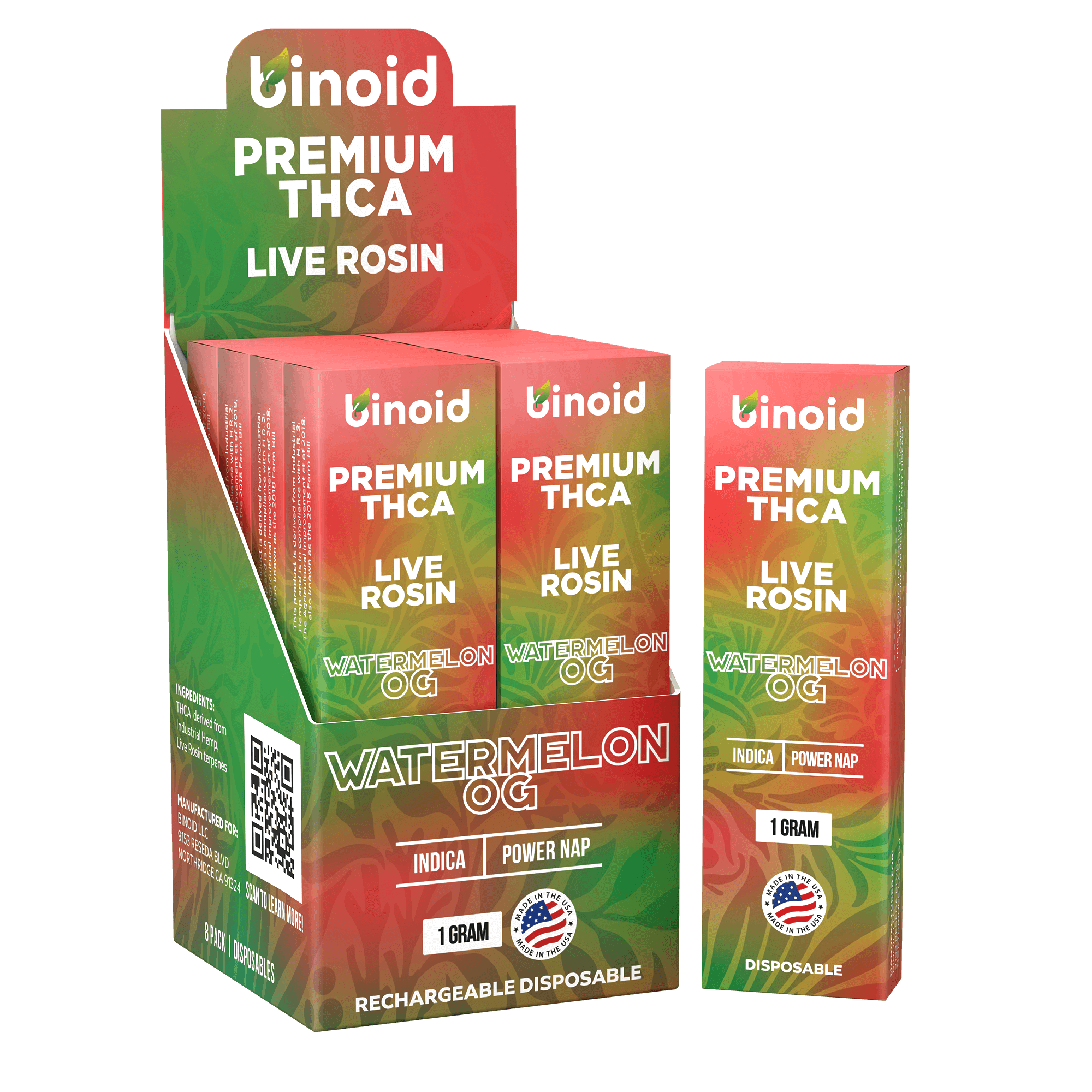 Binoid 1 Gram THCA Disposable Vapes – Live Rosin Best Price