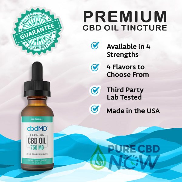 cbdMD Premium CBD Oil Tincture Drops 30mL Best Price