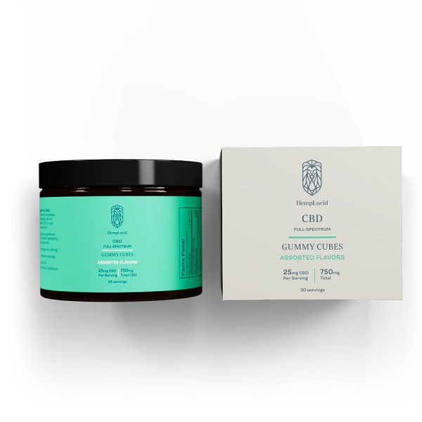 Hemplucid CBD Gummies Cubes 25mg Per Piece Best Price