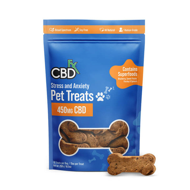 CBD for Dogs - Stress and Anxiety CBD Pet Treats - 15mg -By CBDfx Best Price