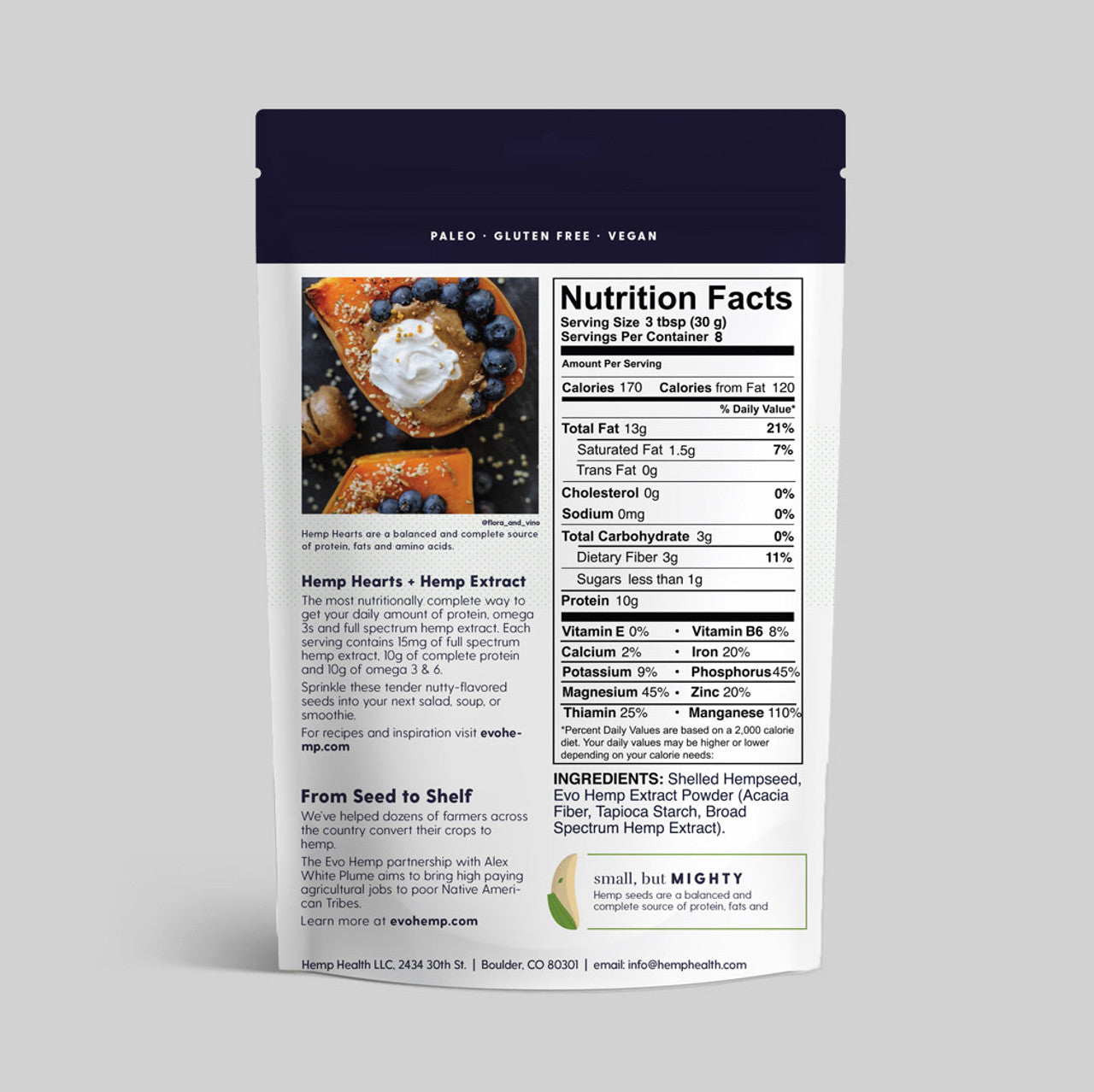 Evo Hemp CBD Hemp Hearts - 8 oz Best Price