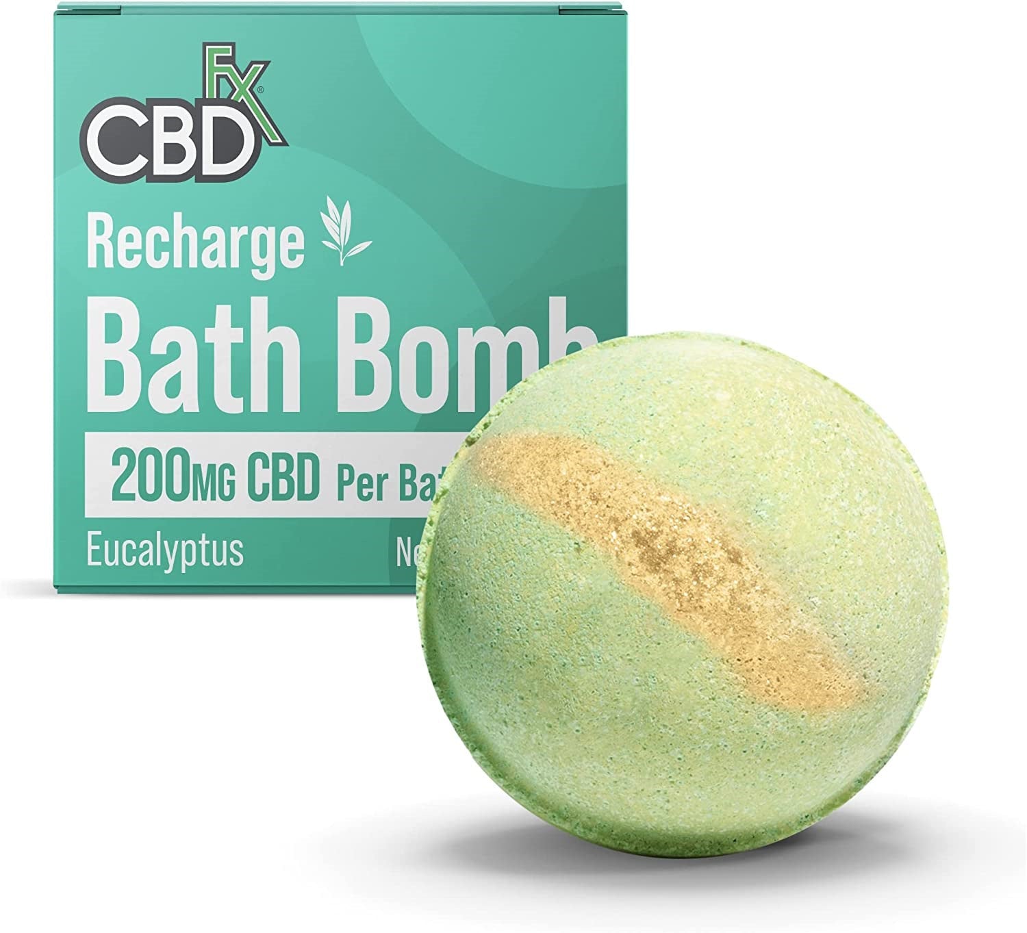 CBDfx CBD BATH BOMB - RECHARGE EUCALYPTUS 200MG Best Price