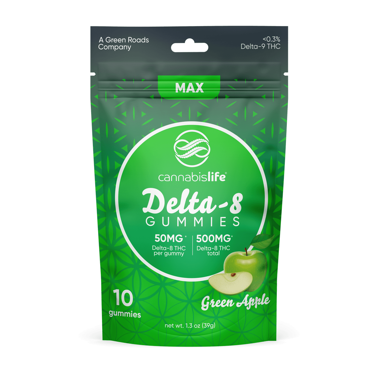 Cannabis Life Green Apple Delta-8 Gummies Best Price