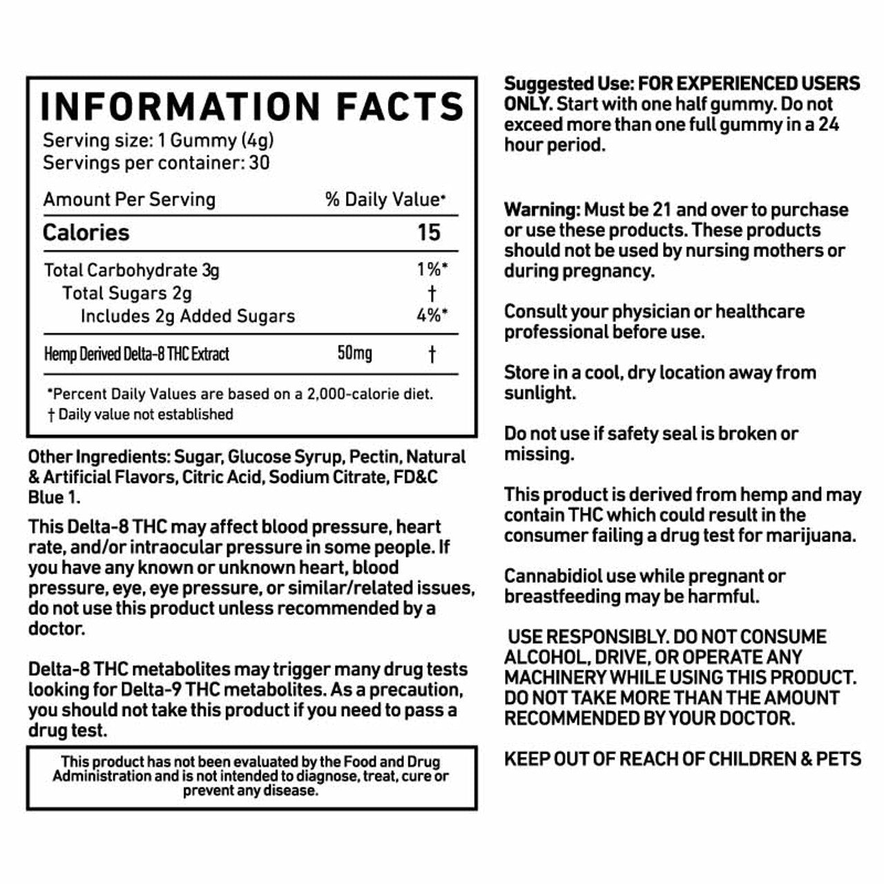 Cannabis Life BLUEBERRY PIE DELTA-8 GUMMIES – (30CT) 1500MG Best Price