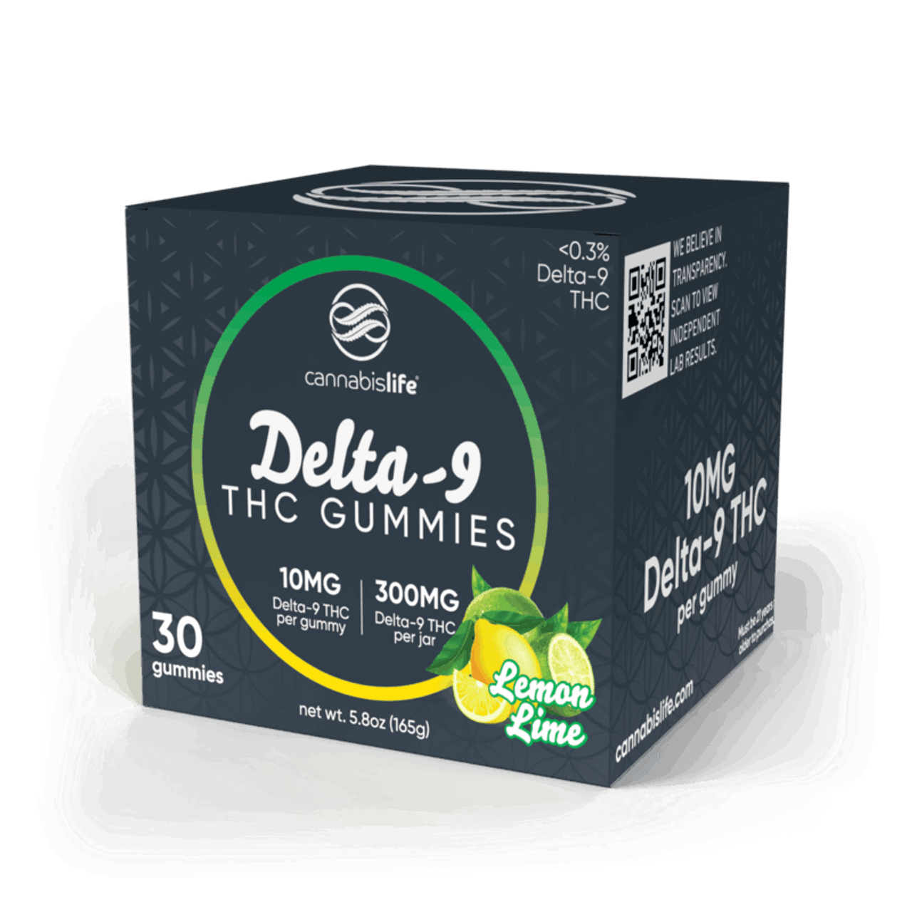 Cannabis Life LEMON LIME DELTA-9 GUMMIES - (30CT) 300MG Best Price