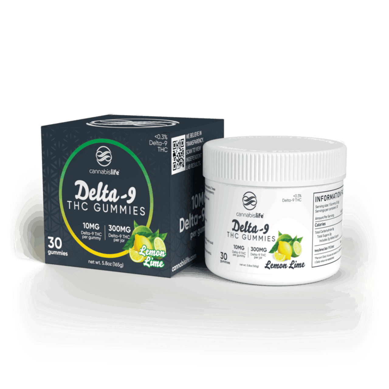 Cannabis Life LEMON LIME DELTA-9 GUMMIES - (30CT) 300MG Best Price