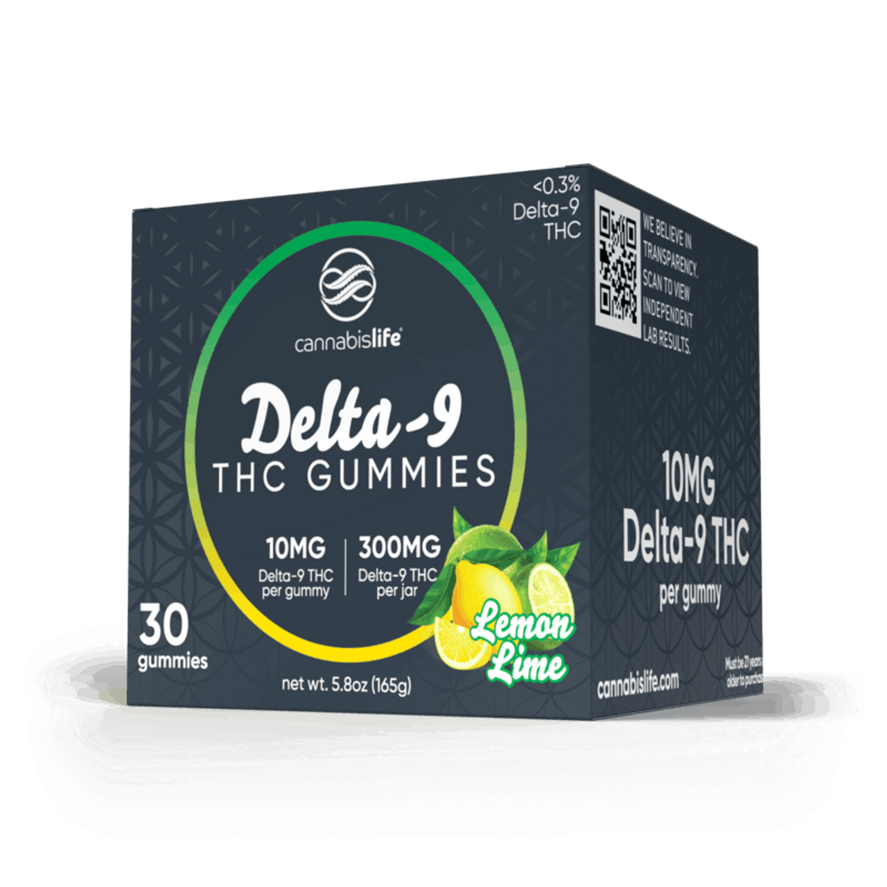 Cannabis Life LEMON LIME DELTA-9 GUMMIES - (30CT) 300MG Best Price