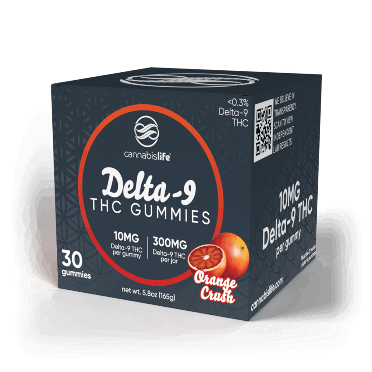 Cannabis Life ORANGE CRUSH DELTA-9 GUMMIES - (30CT) 300MG Best Price